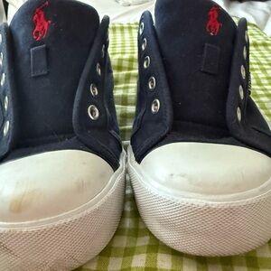 Ralph Lauren Blue and White Sneakers